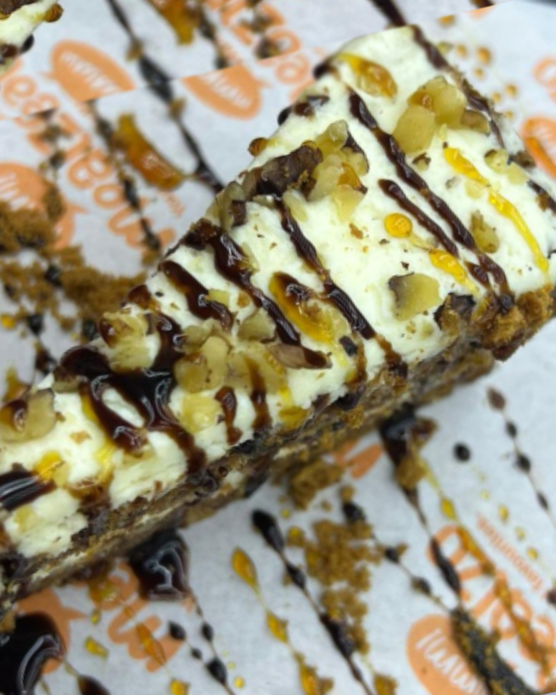 Carrot Cake Served in Burgerico's Restaurant in Glasgow