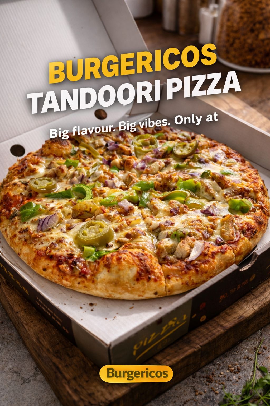 Pizzas Served in Burgerico's Restaurant in Glasgow